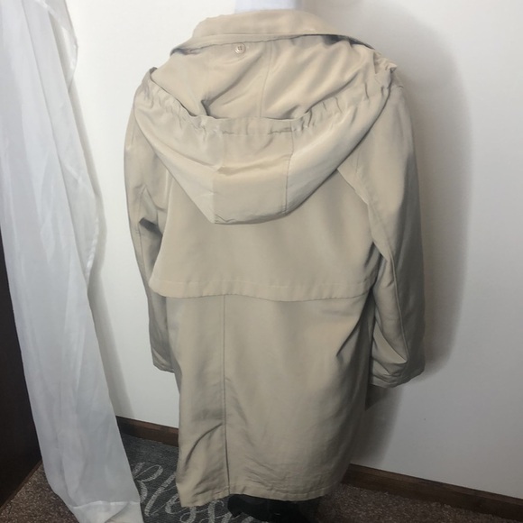 Regent park tan button up trench coat size large - Picture 4 of 9